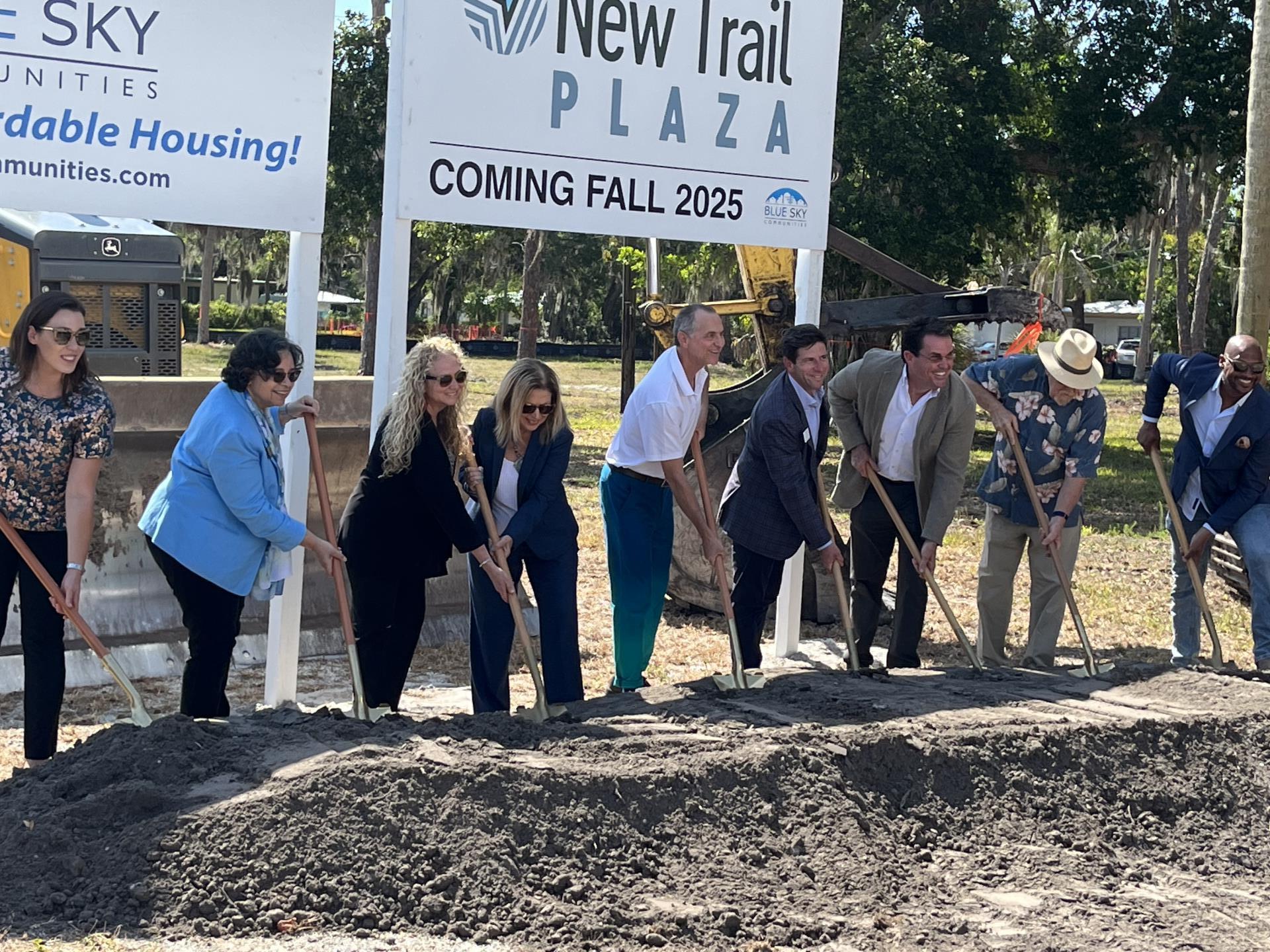 North Trail Plaza groundbreaking