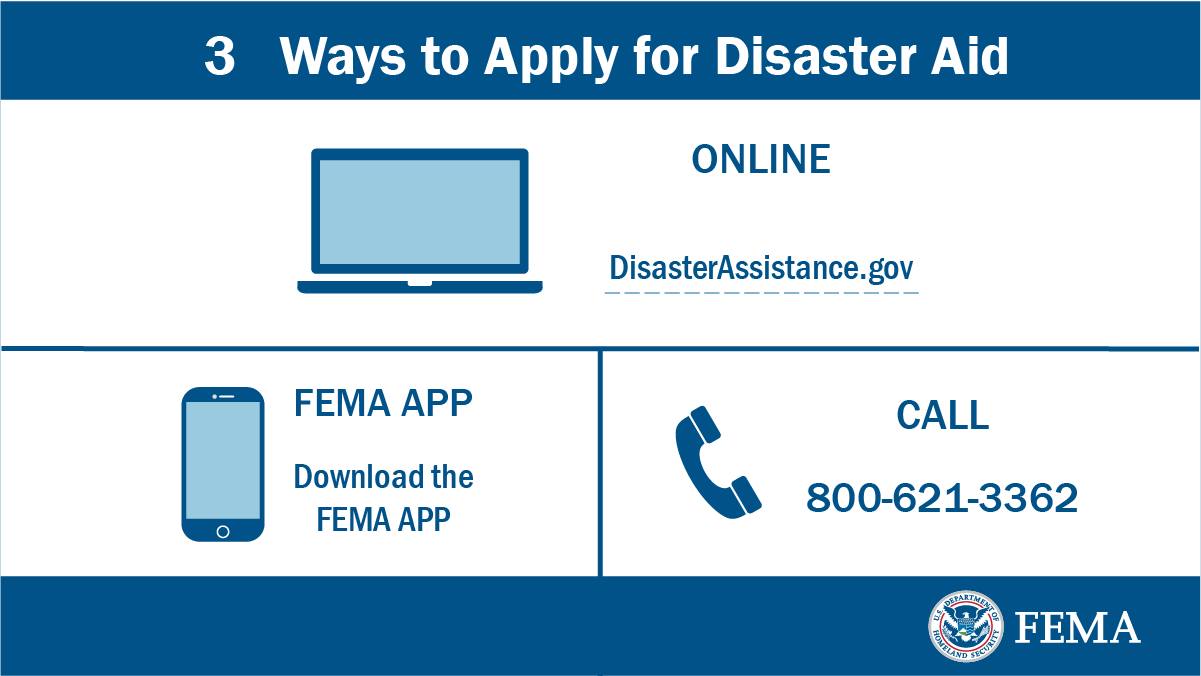 FEMA - disaster assistance how to apply