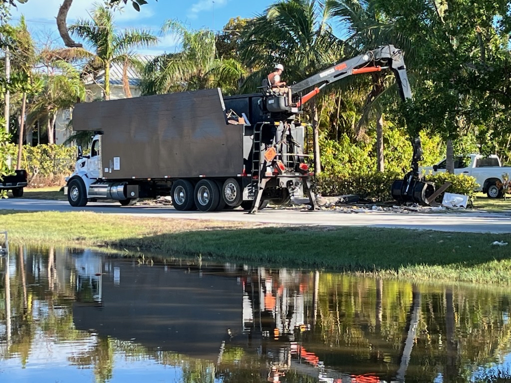 Storm debris pickup