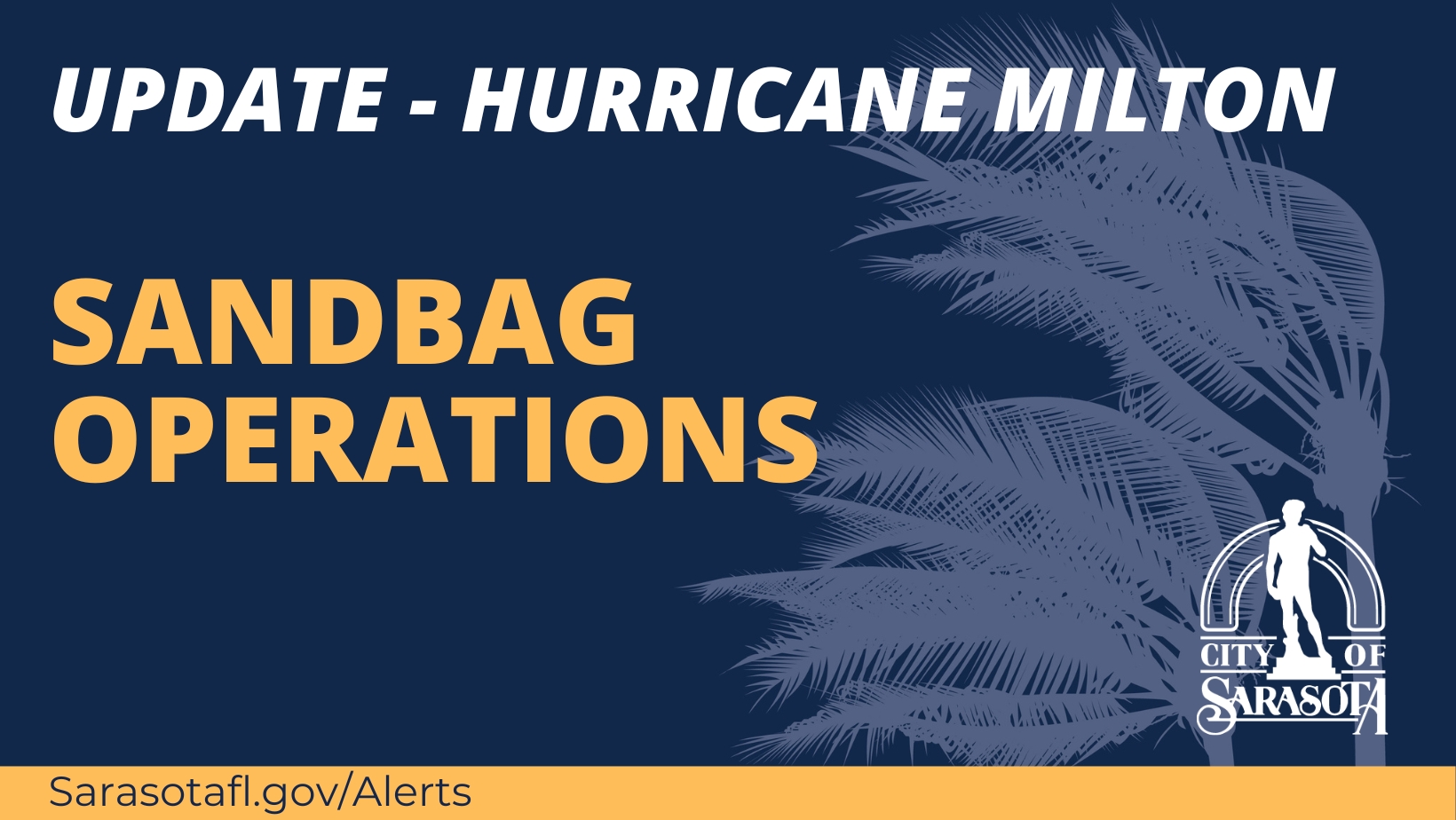 Hurricane Milton sandbag ops yellow