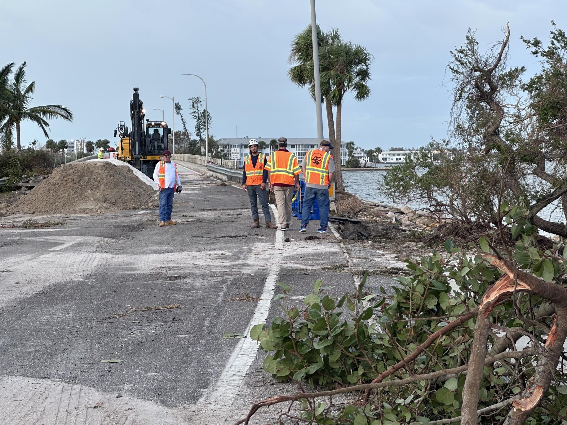 Little Ringling Bridge - Hurricane Milton