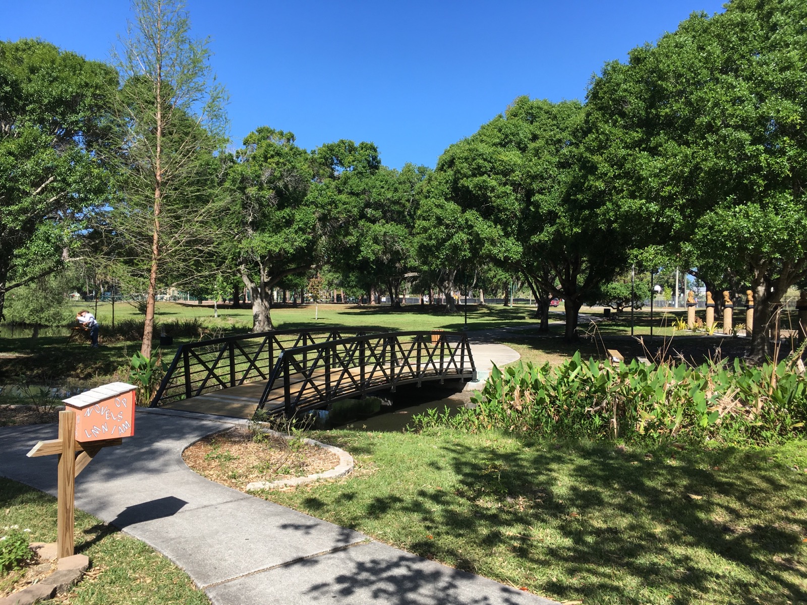 After repairs of Gillespie park bridge