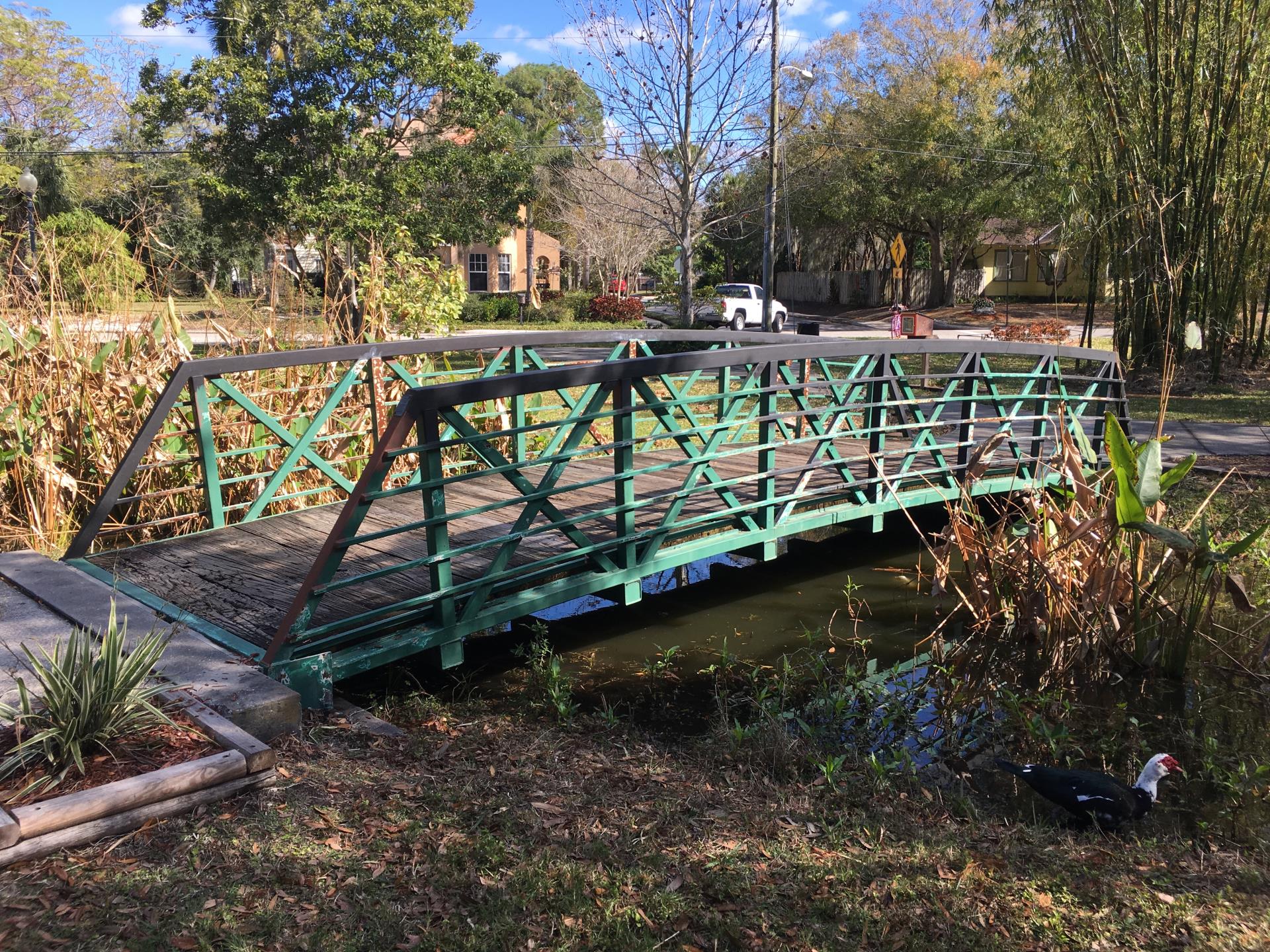 Before repairs of Gillespie park bridge