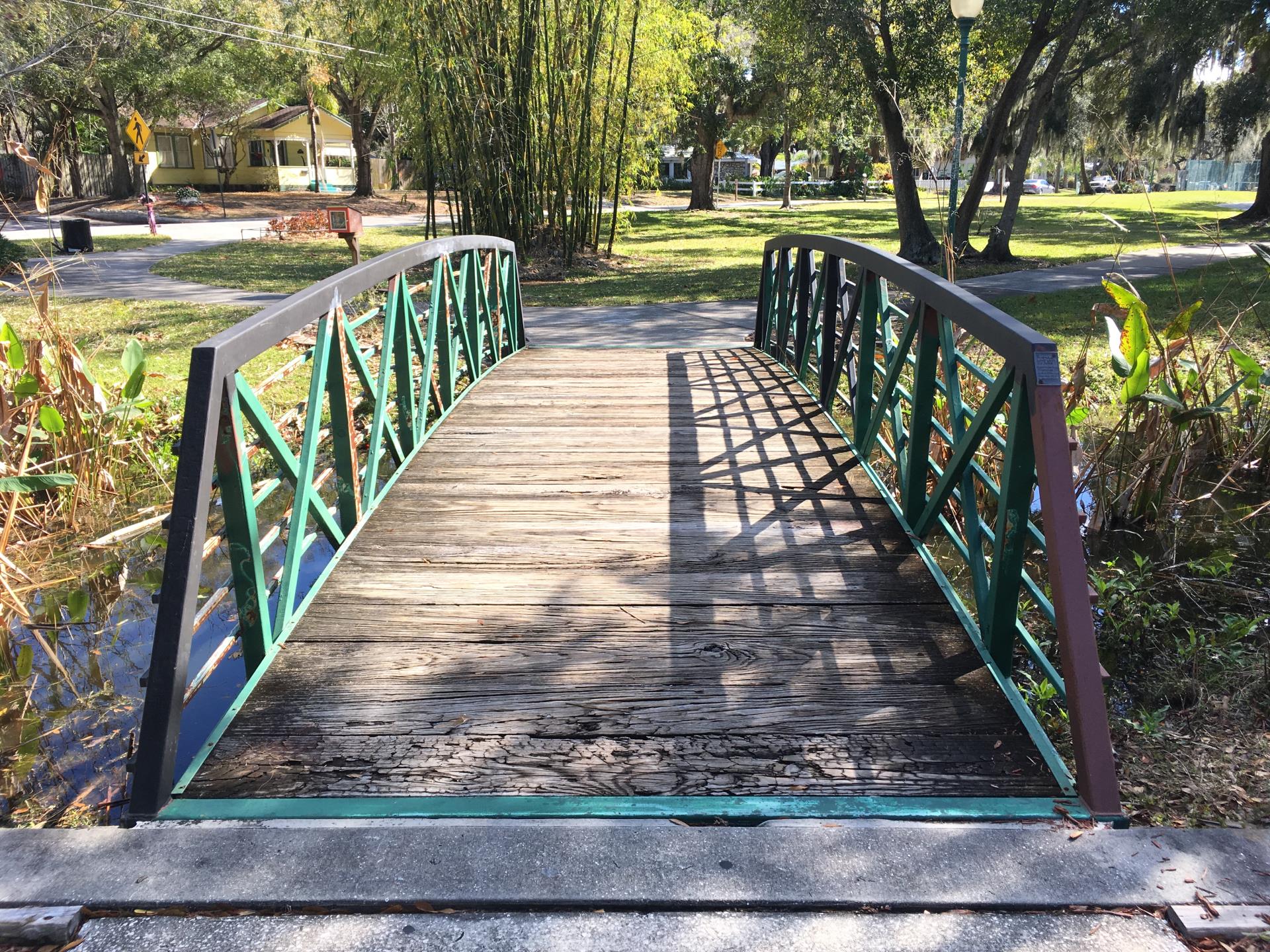 Before repairs of Gillespie park bridge