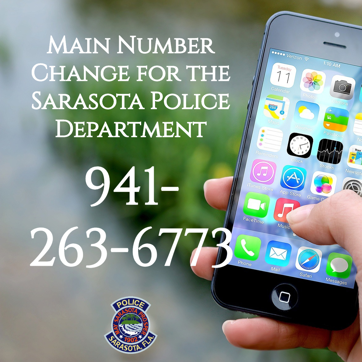 New Sarasota PD Phone Number