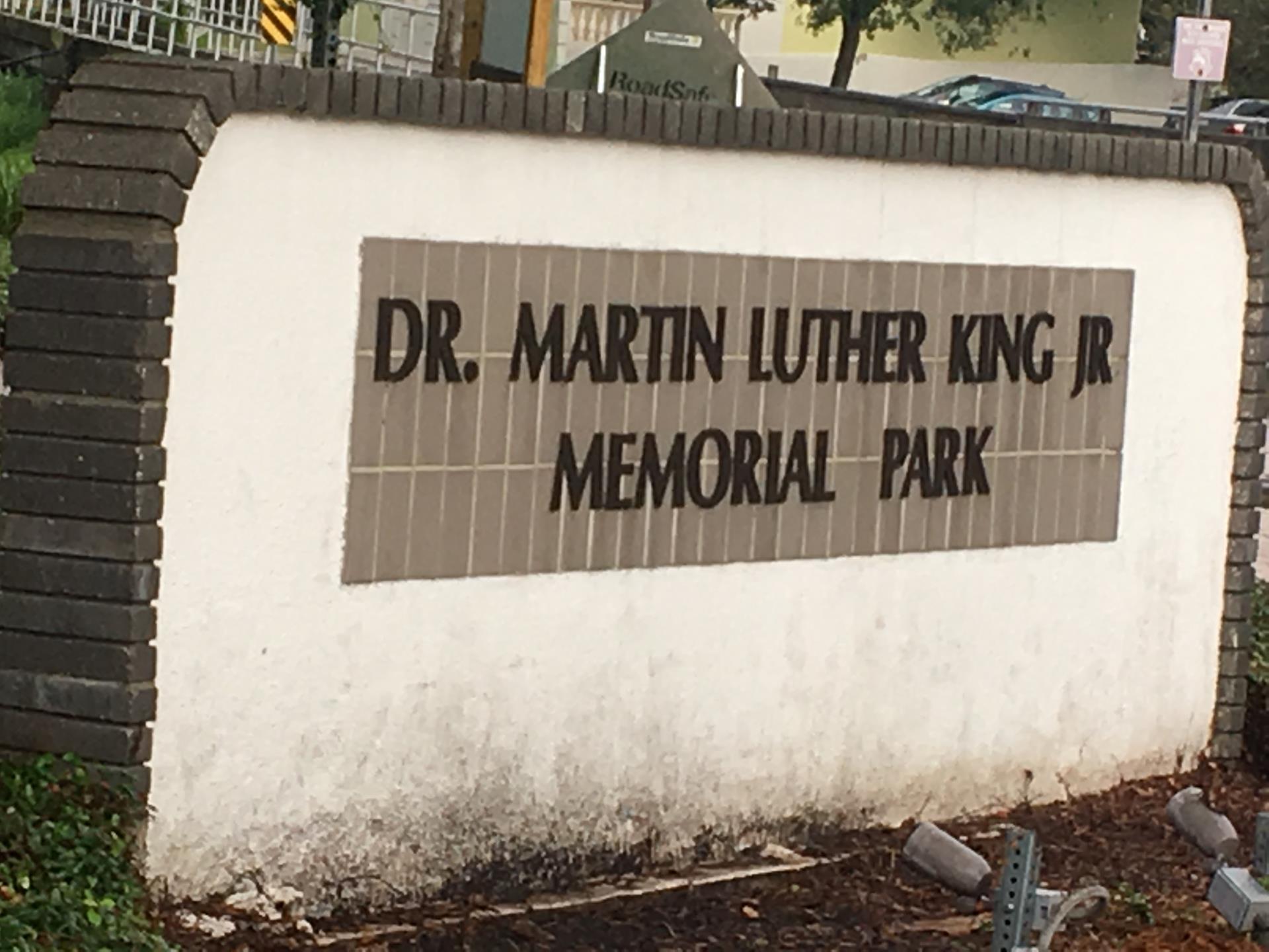 MLK Sign Before