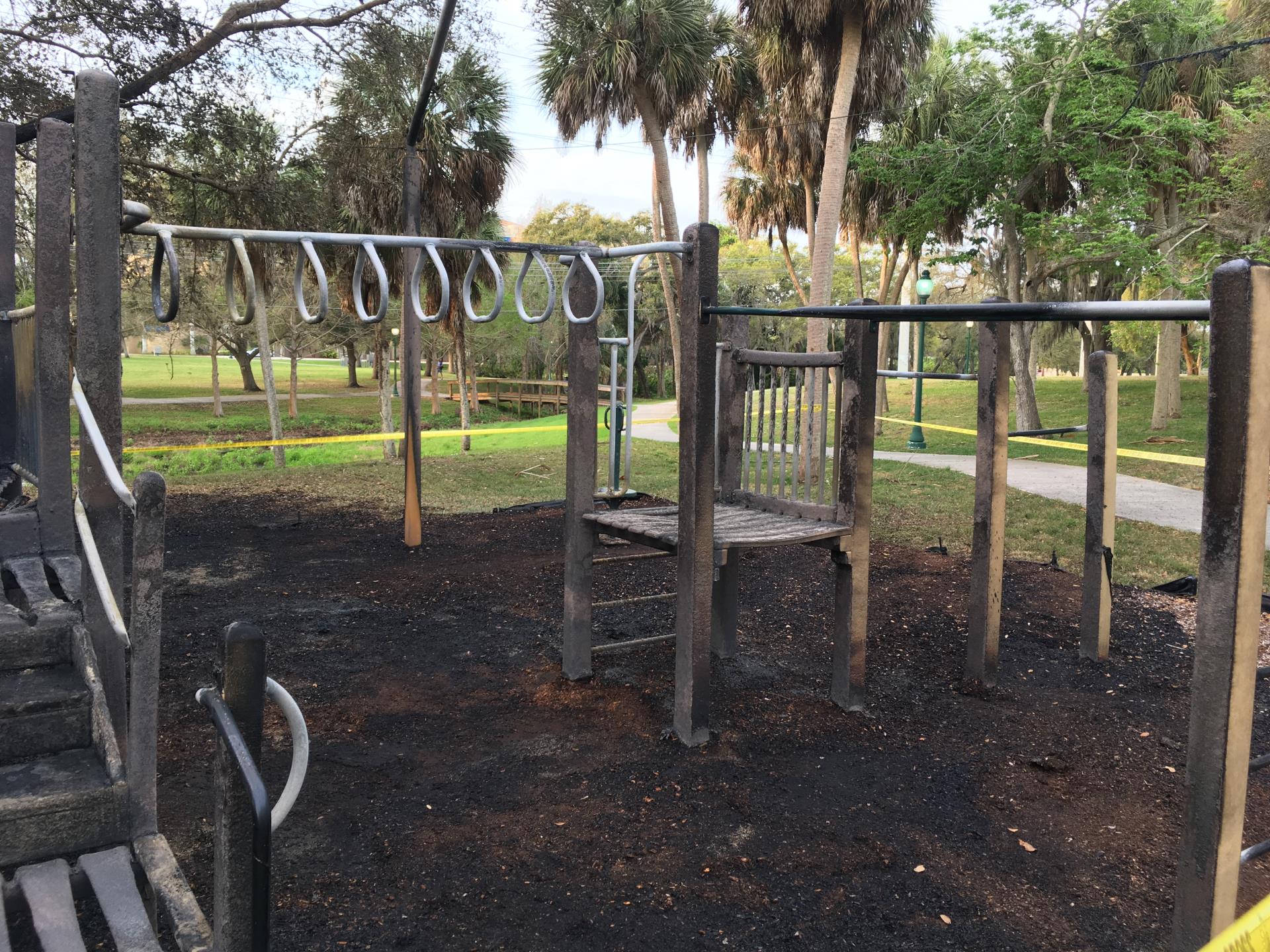 Pioneer Park Fire Damage