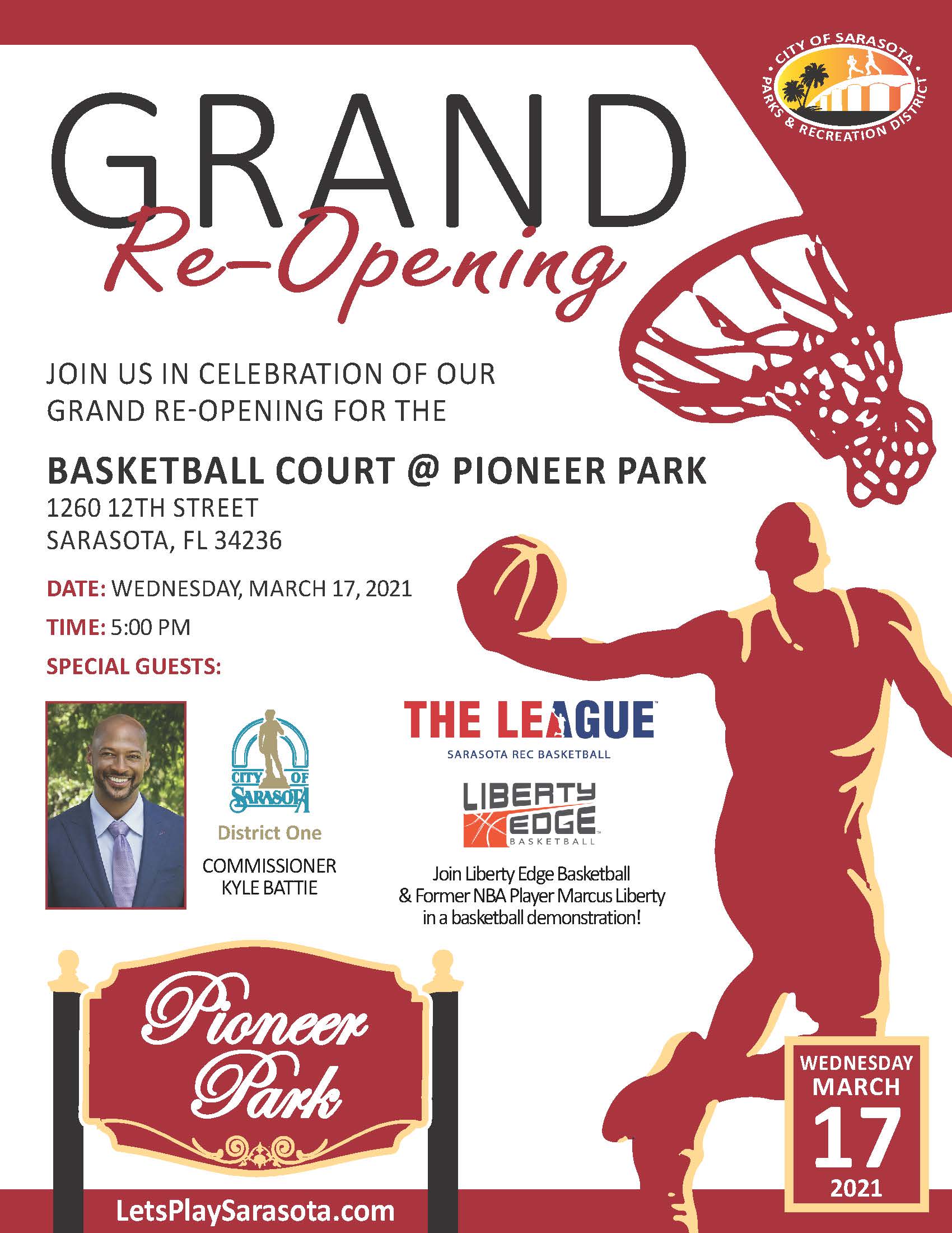 Pioneer Park BB Court Reopening