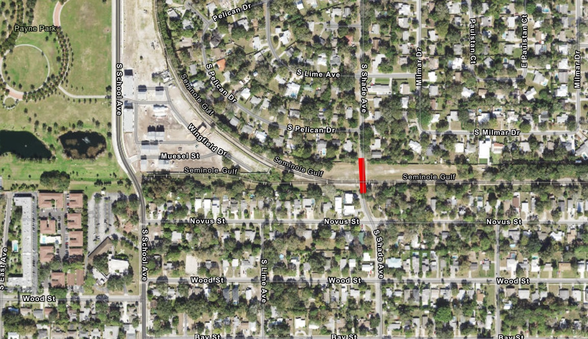 Shade Avenue closure for Legacy Trail project